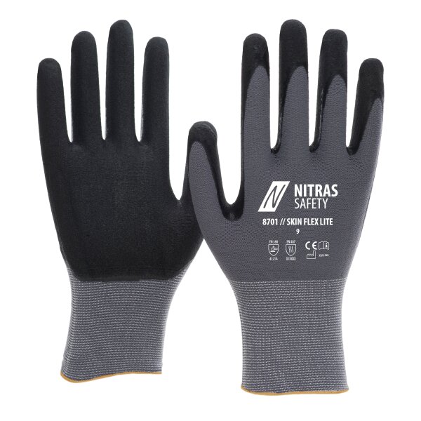 Schutzhandschuh mit NFT-Beschichtung Nitras 8701 Skin Flex Lite