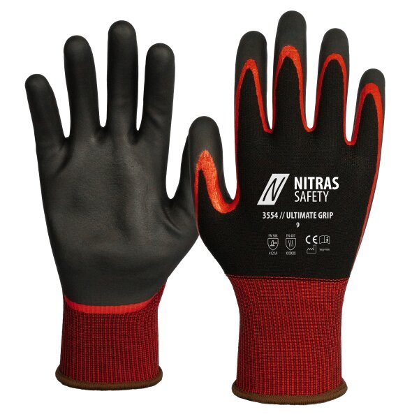 Schutzhandschuh mit Nitril-Beschichtung Nitras 3554 Ultimate Grip