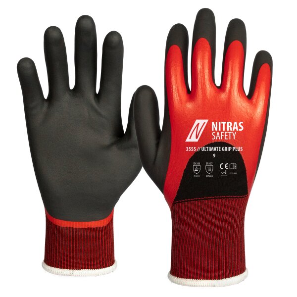 Schutzhandschuh mit Nitril-Beschichtung Nitras 3555 Ultimate Grip Plus