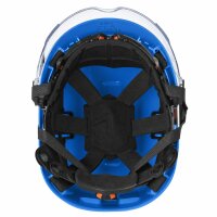 Schutzhelm mit Kinnriemen und 2 Visieren Nevada H02 blau