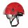 Schutzhelm mit Kinnriemen und 2 Visieren Nevada H02 rot
