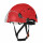 Schutzhelm mit Kinnriemen und 2 Visieren Nevada H02 rot